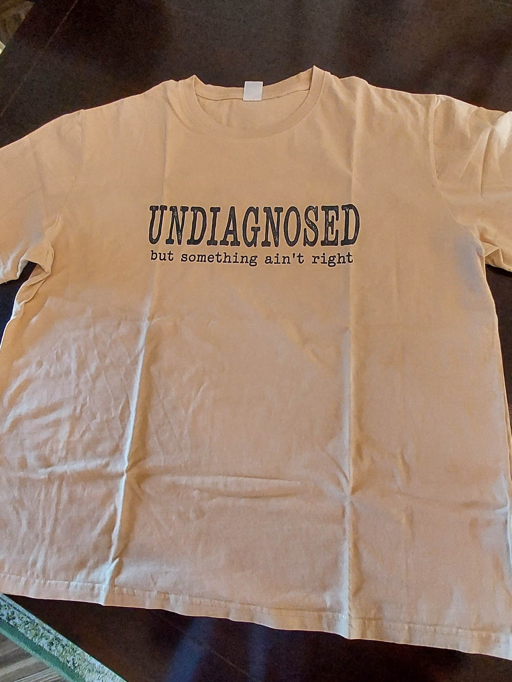 Undiagnosed Graphic Tee - Cream Short Sleeve Men's T-Shirt